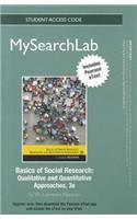 Mylab Search with Pearson Etext -- Standalone Access Card -- Forbasics of Social Research: Qualitative and Quantitative Approaches