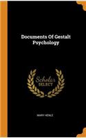 Documents of Gestalt Psychology