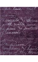 Distressed Sangria Composition Notebook - Large Lined Notebook (Softcover Journal / Notebook / Diary)
