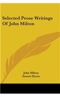 Selected Prose Writings Of John Milton