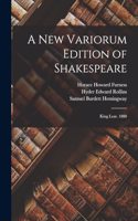 New Variorum Edition of Shakespeare