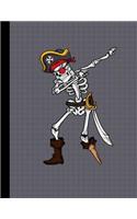 Dabbing Skeleton Pirate Notebook