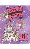 I Belong In A Castle Notebook N