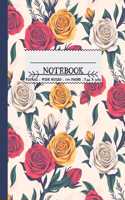 Wide Ruled Notebook Floral