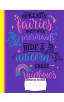 Dance With Fairies Composition Notebook