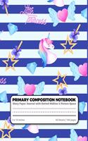 Little princess Primary Composition Notebook Story Paper Journal Dotted Midline and Picture Space