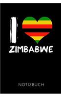 I Love Zimbabwe Notizbuch