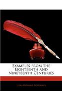 Examples from the Eighteenth and Nineteenth Centuries