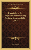 Dialektisches In Der Angelsachsischen Ubersetzung Von Bedas Kirchengeschichte (1900)