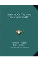 Memoir Of Thomas Grenville (1847)