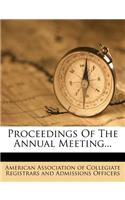 Proceedings of the Annual Meeting...