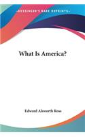 What Is America?