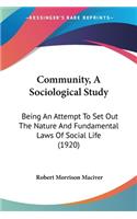 Community, A Sociological Study