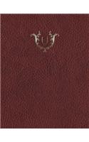 Monogram "U" Sketchbook: (21 Monogram Red 150 Sketch)