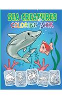Sea Creatures and Ocean Animals Coloring Book for Kids