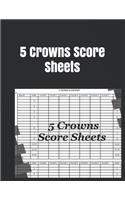 5 Crowns Score Sheets