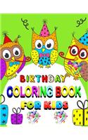 Birthday Coloring Book For Kids