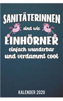 Kalender 2020: Sanitäterin Einhorn A5 Kalender Planer für ein erfolgreiches Jahr - 110 Seiten