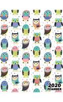2020: Weekly & Monthly Planner: Jan 1, 2020 to Dec 31, 2020: Cute Little Owls One Year Weekly Planner & Schedule Agenda with Inspirational Quotes