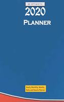 Blue Daily Planner 2020