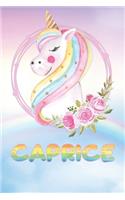 Caprice: Want To Give Caprice A Unique Memory & Emotional Moment? Show Caprice You Care With This Personal Custom Named Gift With Caprice's Very Own Unicorn 