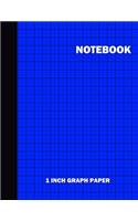 Notebook. 1 Inch Graph Paper