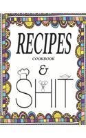 Recipes Cookbook & Shit: Recipes binder: Elegant Journal to Write In Recipe cards and box, chic Food Cookbook Design, Document all Your Special Recipes and Notes for Your Fa