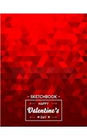 Sketchbook Happy Valentine's Day: 110 Pages