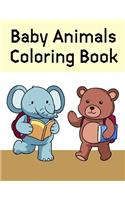 Baby Animals Coloring Book: Funny Image age 2-5, special Christmas design