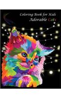 Coloring Book for Kids Adorable Cats