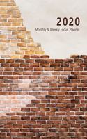 2020 Monthly & Weekly Focus Planner: Large. Monthly overview and Weekly layout with focus, tasks, to-dos and notes sections. Accomplish your goals. Monday start week. 8.5"x 11.0" (Lette