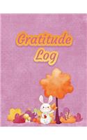 Gratitude Log: Pink Bunny 8.5 x 11 Gratitude Log, Journal, Diary, 369 Pages