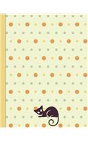 Bullet Style Dot Grid Journal: Cat Gold Dot Theme 8.5"x 11" 150 page DIY Planner Paperback(Dot Grid Bullet Journal - Bujo for Beginners)