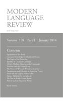 Modern Language Review (109