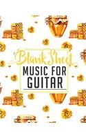 Blank Sheet Music for Guitar: 100 Blank Pages with Guitar Chord Boxes, Standard Staff & Tablature - Sheet Music Paper / Blank Music Paper / Manuscript Notebook / Music Notation