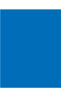 Cobalt Blue 101 - Blank Notebook: 101 Pages, 8.5 x 11, Journal, Soft Cover