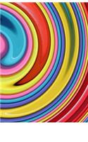 Modern Art Spiralling Along Notebook