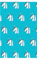 Bullet Journal Notebook Sketchy Unicorns Pattern 1: 112 Page Numbered Dot Grid Bullet Journal with Index Pages and Key Pages in Portable 6 X 9 Size.