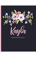 Kayla: Personalized Floral XL Journal