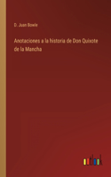 Anotaciones a la historia de Don Quixote de la Mancha