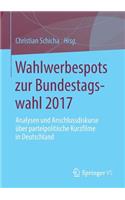 Wahlwerbespots Zur Bundestagswahl 2017: Analysen Und Anschlussdiskurse Über Parteipolitische Kurzfilme in Deutschland