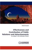 Effectiveness and Contribution of Public Relations and Advertisements