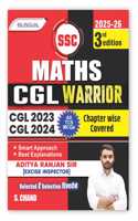 Aditya Ranjan Sir SSC Maths CGL Warrior 3rd Edition (2025 - 2026) | CGL 2023 & 2024 All TCS MCQs | Tier 1 & 2 | Mathematics | PYQ Question Bank, Chapter wise, Short Tricks, Best Explanation | Math for Competitive Exam Book 2025 | In English & Hindi