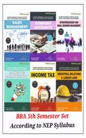 NEP BBA 5th Semester 6 BOOK Combo Pack in English New Edition by Thakur Publication