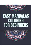 Easy Mandalas Coloring For Beginners