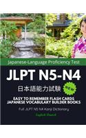 Easy to Remember Flash Cards Japanese Vocabulary Builder Books. Full JLPT N5 N4 Kanji Dictionary English Danish