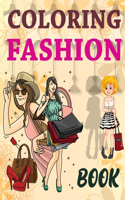 Coloring Fashion Book: Street Chic Fashion Coloring Book