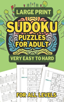 Large Print Sudoku Puzzles for Adult