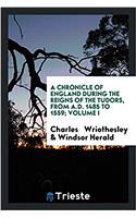 A Chronicle of England During the Reigns of the Tudors, from A.D. 1485 to 1559; Volume I
