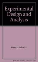Experimental Design and Analysis: A Systematic Approach